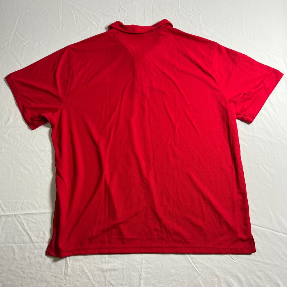 Kansas City Chiefs Polo Shirt Mens 4XL Red Go Chiefs Short Sleeve Performance - Picture 6 of 11